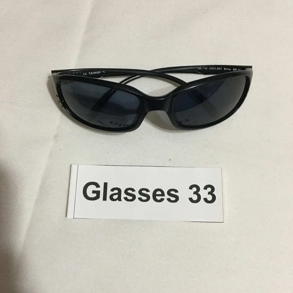Costa Del Mar Brine BR 11 Sunglasses Black Rectangular Sport Frame Only
